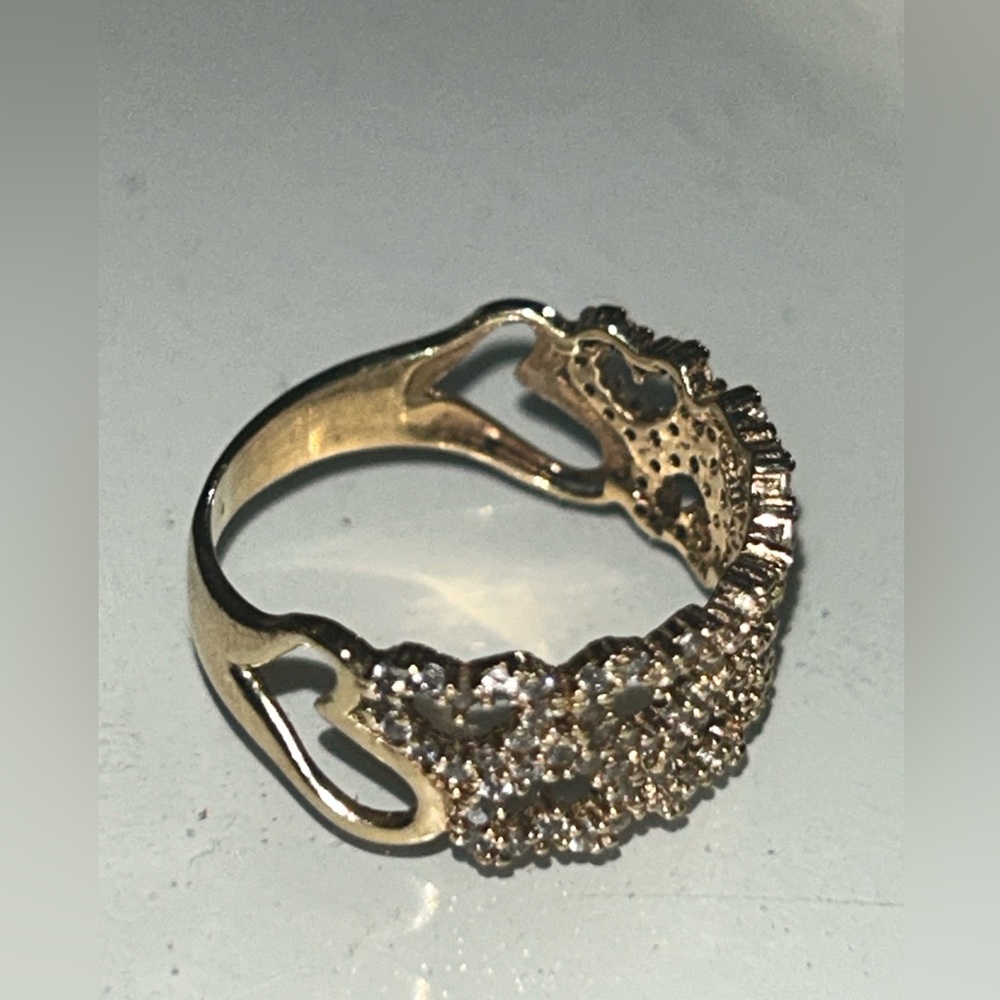 10k Heart Ring